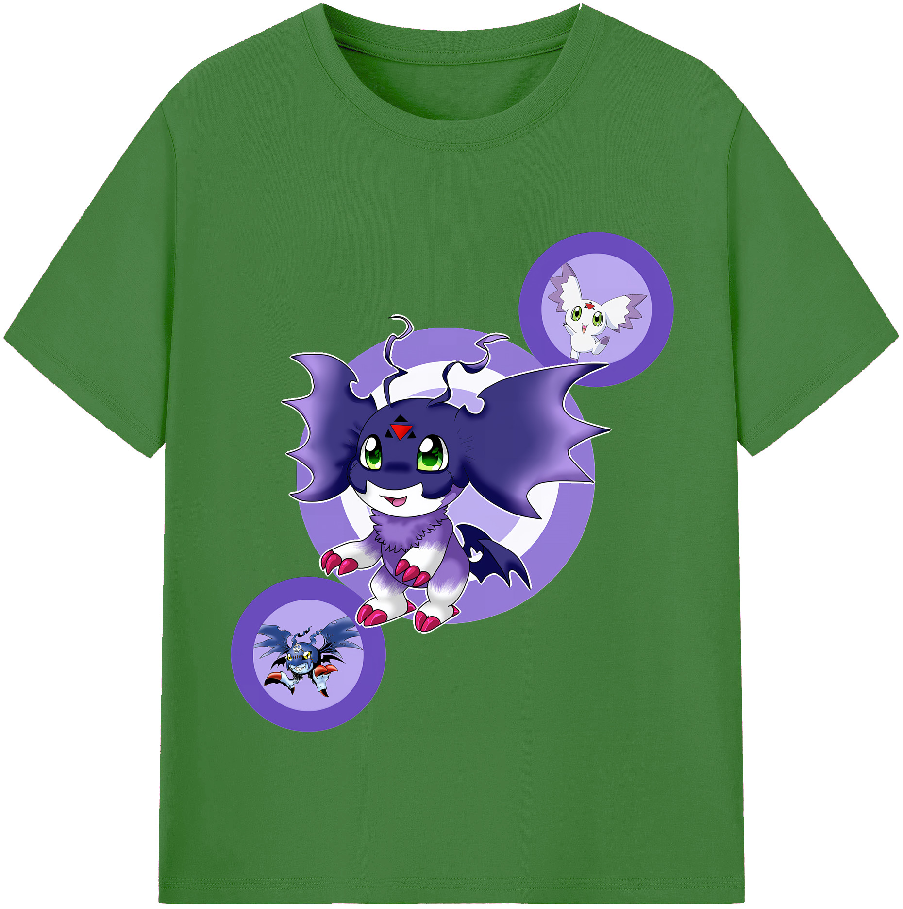 （画像用） Digimon デジタルモンスター/デジモン レディースカジュアルプリントTシャツ（綿100％）